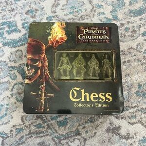Disney Pirates of the Caribbean Chess Collector Tin - Black & Gold Artwork